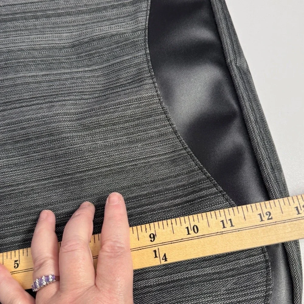 VanGoddy Laptop Messenger Bag Gray Black Briefcase Shoulder Strap Case